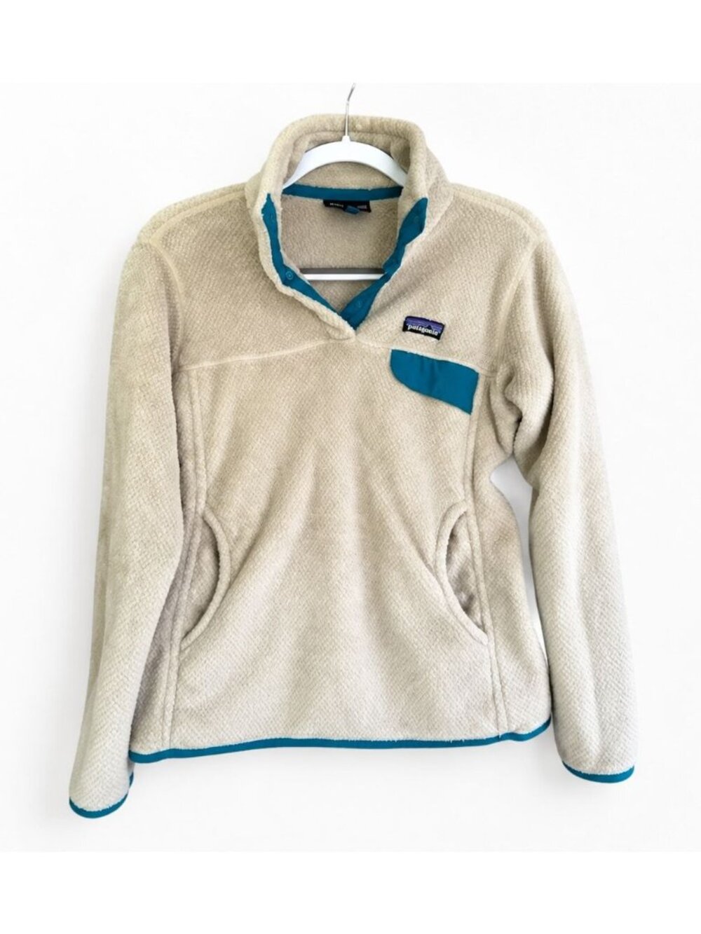 Patagonia Re-Tool Snap-T Fleece Pullover Pelican Blue Women’s Medium